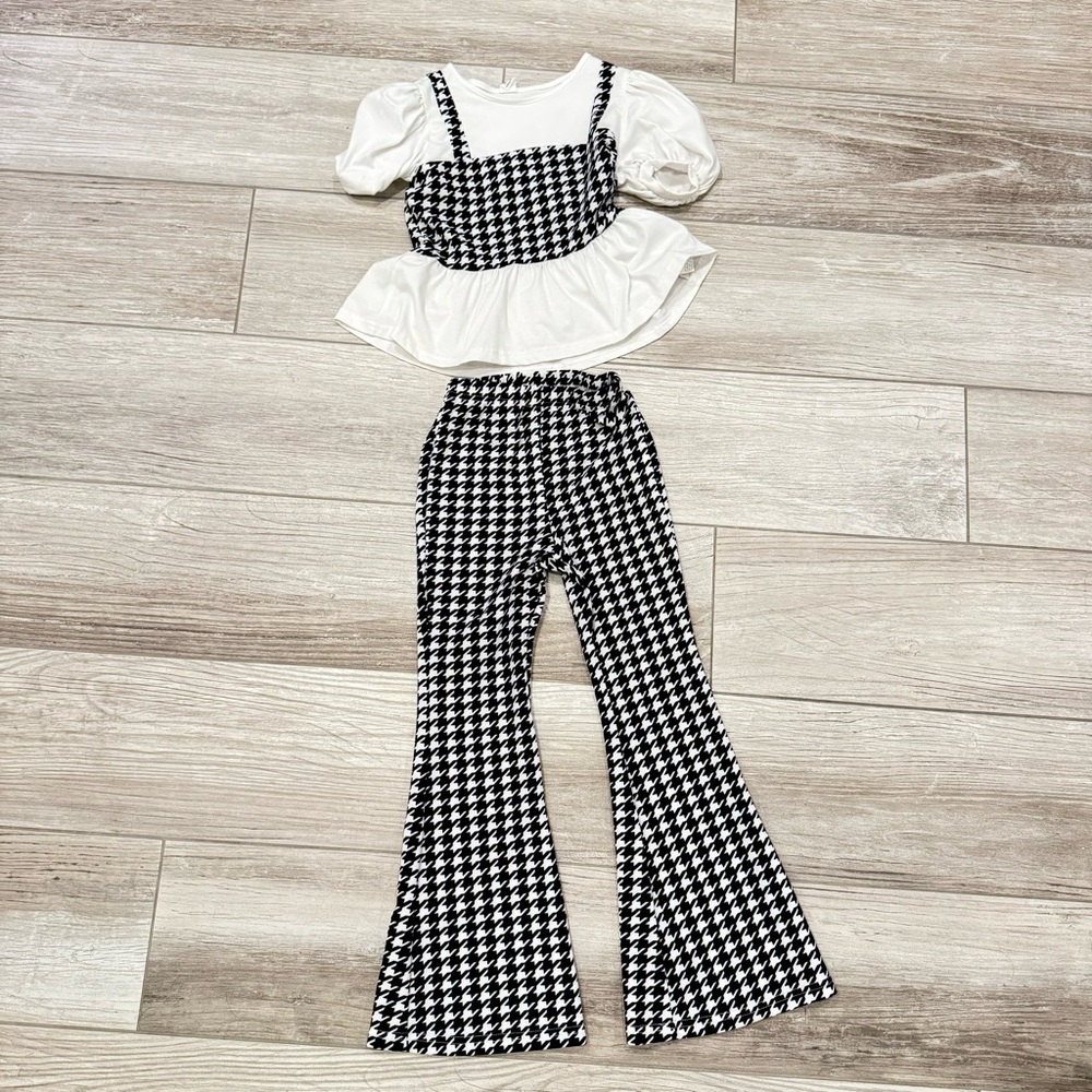 Black & White houndstooth Set size 8 - Picture 6 of 16